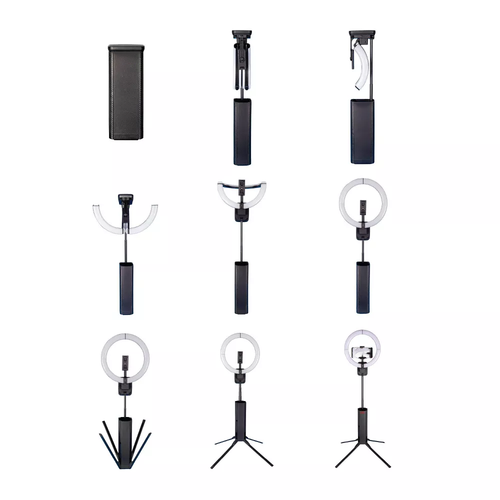 10 Inch Folding Mini LED Ring Light with Stand